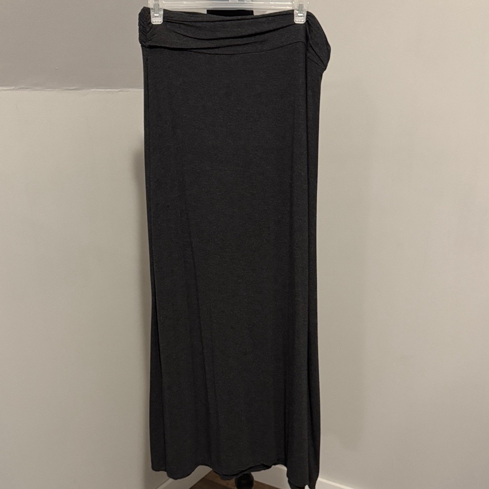 J. Crew Elegant Grey Maxi Skirt medium